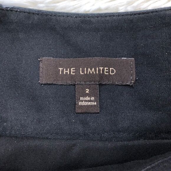 The Limited Black Gold Metallic Pencil Skirt Size 2 - Picture 5 of 7